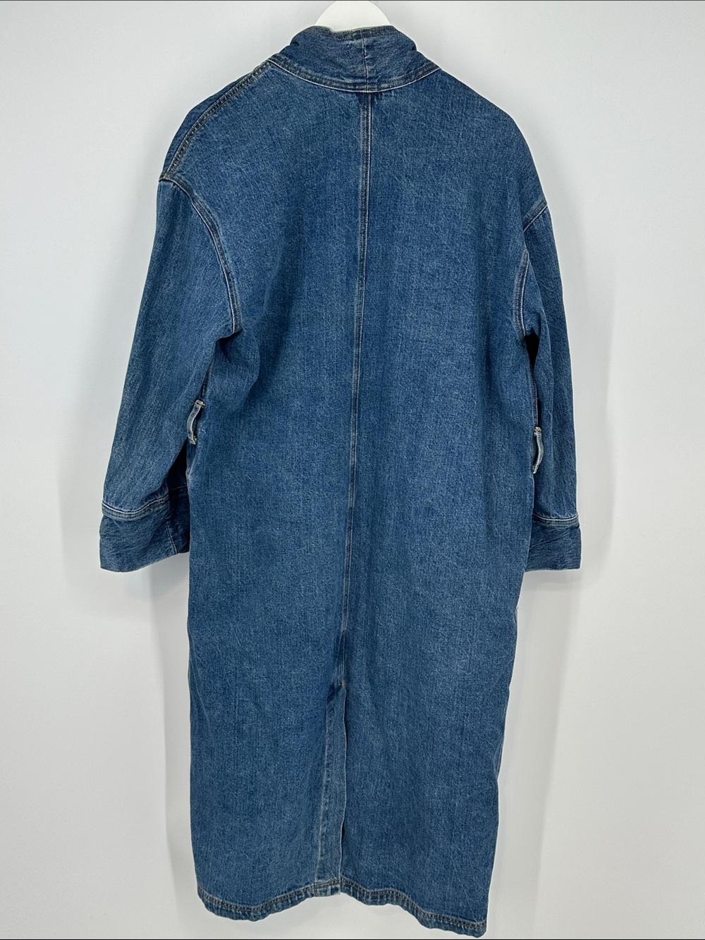 Wilfred Dark Blue Long Denim Jacket - Picture 8 of 10